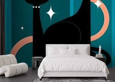 cat and mouse Wall mural