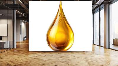 a oil drop isolated on transparent background. png Wall mural