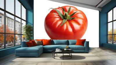 fresh Tomato isolated on transparent background Wall mural