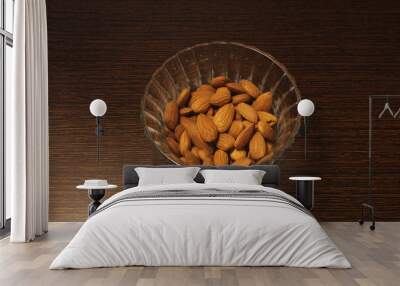 almonds in a glass bowl Wall mural