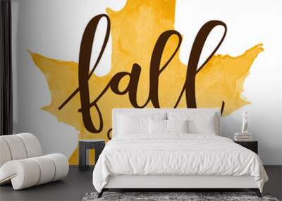 Fall sale hand written inscription Wall mural