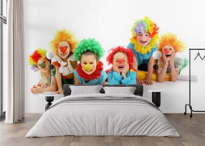 Funny clowns Wall mural