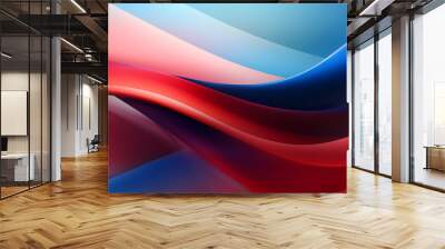 gradien abstract background red and blue Wall mural