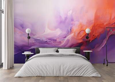 orange and purple color gradient abstract background Wall mural