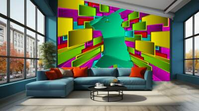 abstract sport design series. baseball player. Wall mural