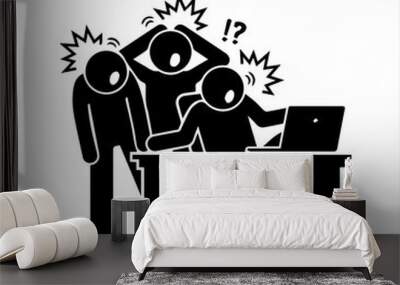 Reaction icon Wall mural