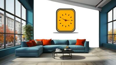 clock illustration  Wall mural