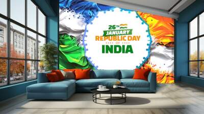 celebrate happy India independence day Wall mural