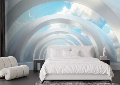 Futuristische Architektur Wall mural