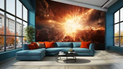 Supernova star explosion Wall mural