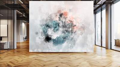 Abstract watercolor background. Artistic painted background for design, wallpaper, texture. Modern art. Contemporary art. Wall mural