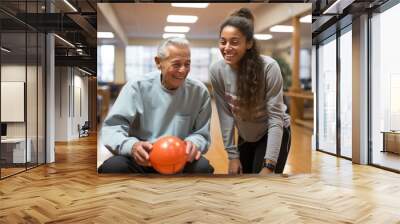 Physical Therapist Guiding A Patient, Generative AI Wall mural