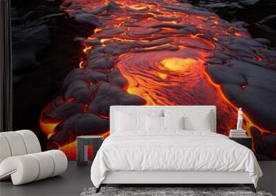 burning fire in the desert Wall mural