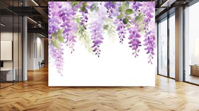 Blossom background blue leaf garden wisteria spring nature plant flower purple Wall mural