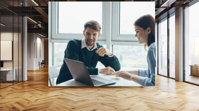 business people working in office Wall mural