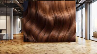 Healthy beauty styling female texture hair salon brown fashion shiny highlight Wall mural