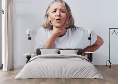 portrait of a senior woman Wall mural