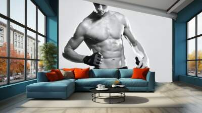 portrait of muscular man Wall mural