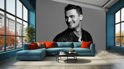 portrait of young man Wall mural