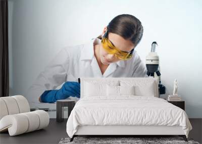 scientists in laboratory research microbiology professional Wall mural