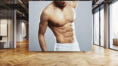 young man with naked torso Wall mural