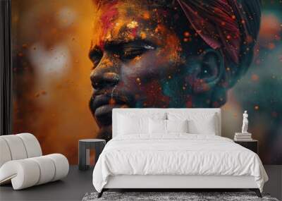 The festival of colors - Holi Wall mural