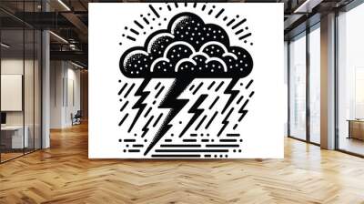 weather icon vector illustration Wall mural