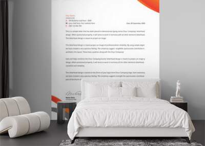 Creative Letterhead Design Wall mural