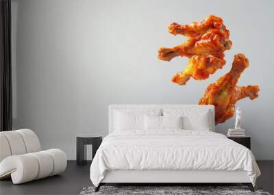 wings with a hot sauce spicy sauce Generative AI Wall mural