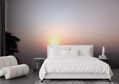 sunsets in the ocean 2 Wall mural