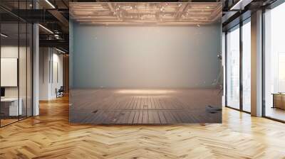 empty room interior. empty room. 3 d illustration. 3 d renderempty room interior. empty room. 3 d il Wall mural