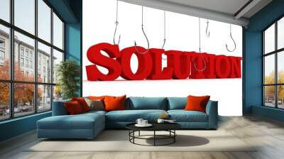 search of solution. business concept Wall mural