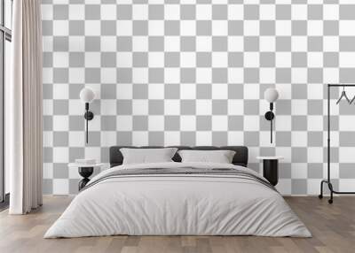 Seamless grey checkerboard pattern background. Big square style. Wall mural