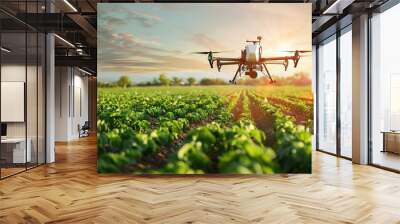 Smart agriculture technologies that optimize farming practices for increased sustainability and yield Wall mural