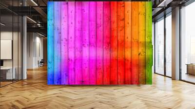 Colour Fence Wall mural