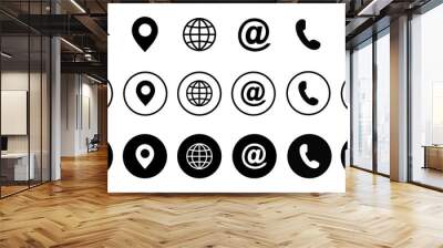 Web Icon Set, Vector Icon Set for Website and Mobile App Wall mural