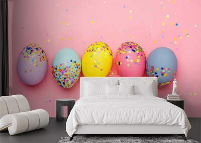 Easter eggs. Wall mural