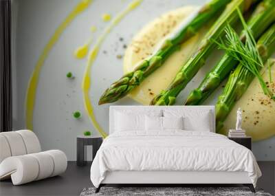 Asparagus with Hollandaise Sauce Wall mural