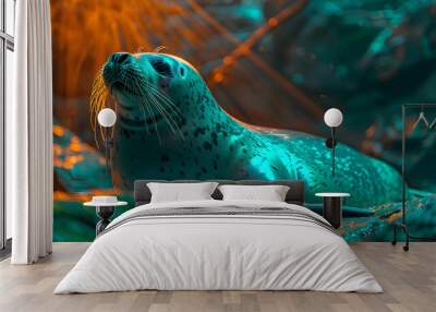 Seal on Rocks Photo Wall mural