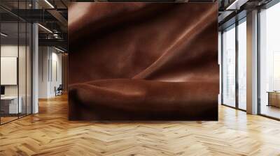 suede textured fabric on a brown background Wall mural