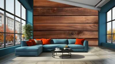 wood slat texture on a wooden wall Wall mural