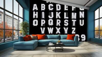 Star Hills Alphabet - 3D Illustration Wall mural