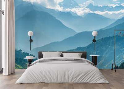 landscape with mountains and sky Wall mural