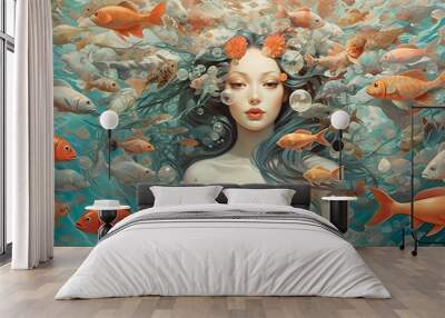 shoal wonderland sea dream Wall mural