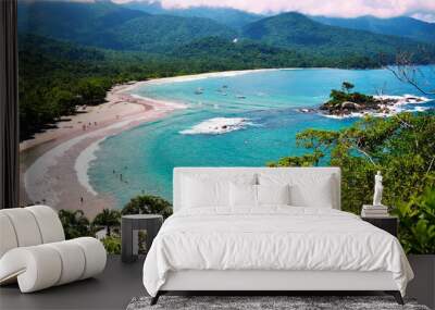 Beach, water, island Wall mural