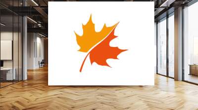 maple leaf logo icon design template vector Wall mural