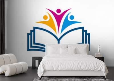 school logo design template vector Wall mural