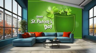 St. Patricks greeting card Wall mural