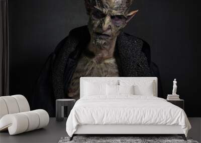 Green Demon Monster Makeup  Wall mural