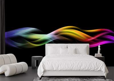 abstract color fire wave background Wall mural